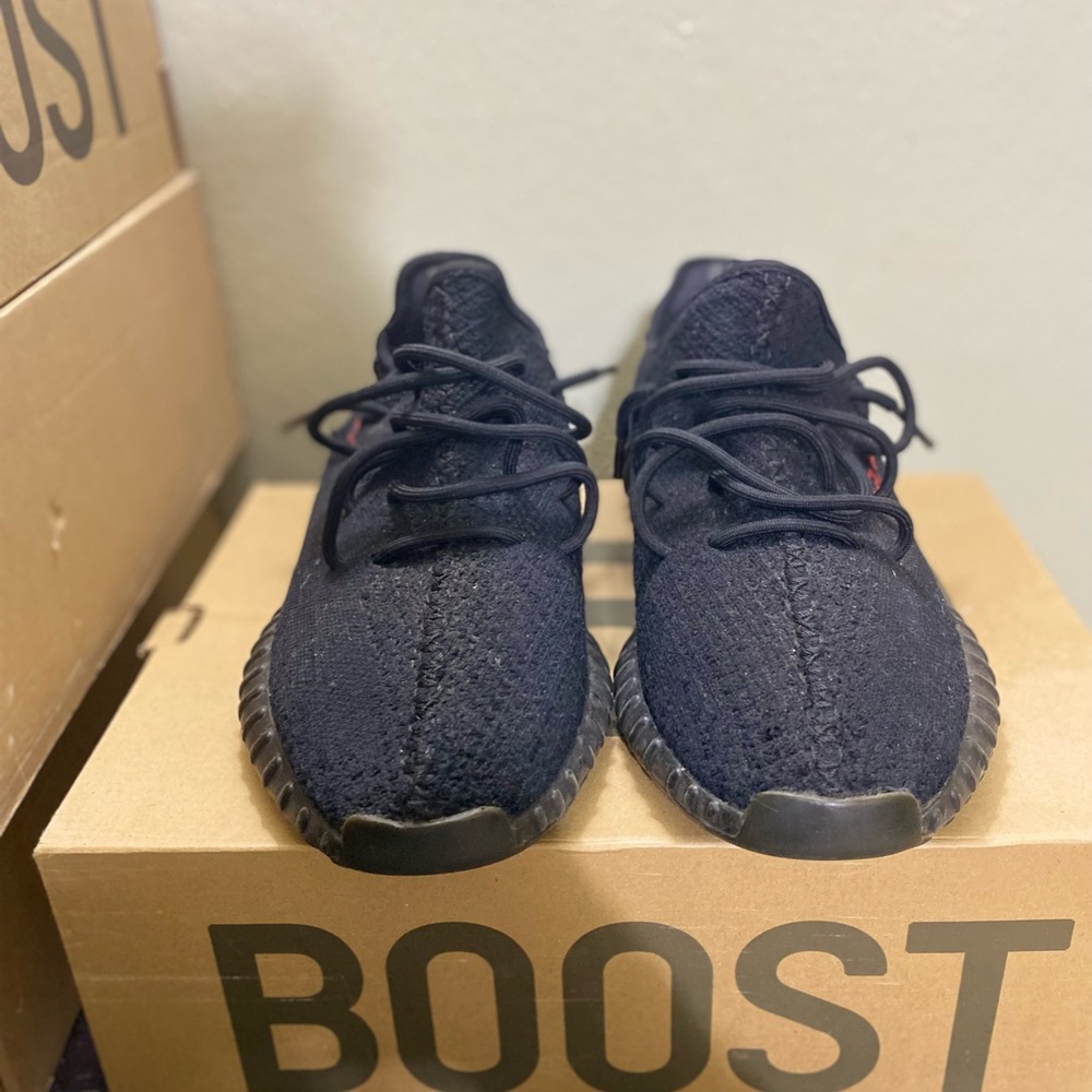 Yeezy black &red 350